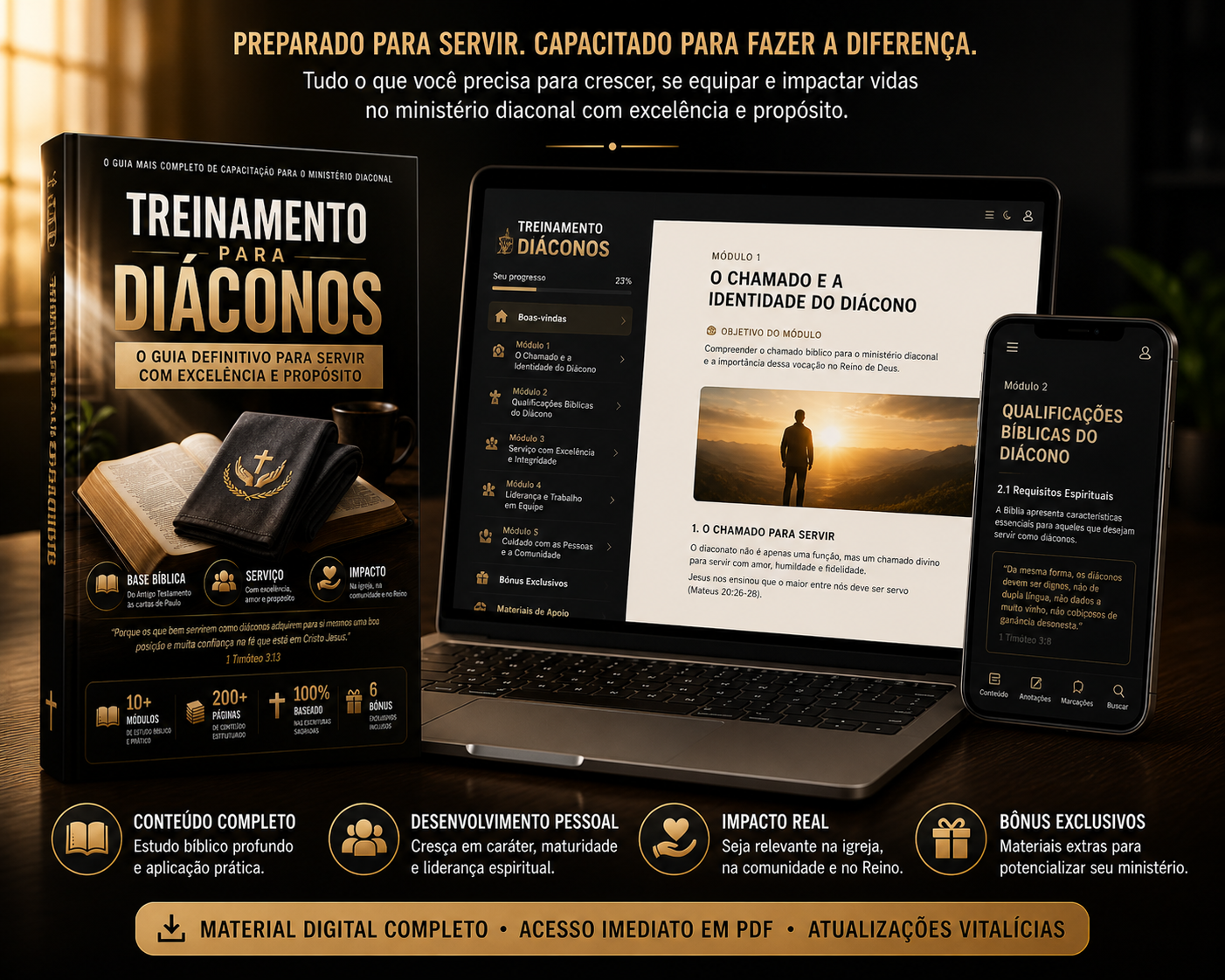 Capa do Guia de Treinamento para Diáconos